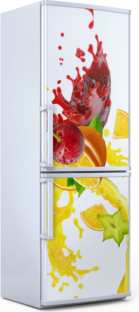 Magnete Dekorative - 60 cm x 180 cm - Küche Magnetmatte Kühlschrankmagnete - Splash Früchte Spritz