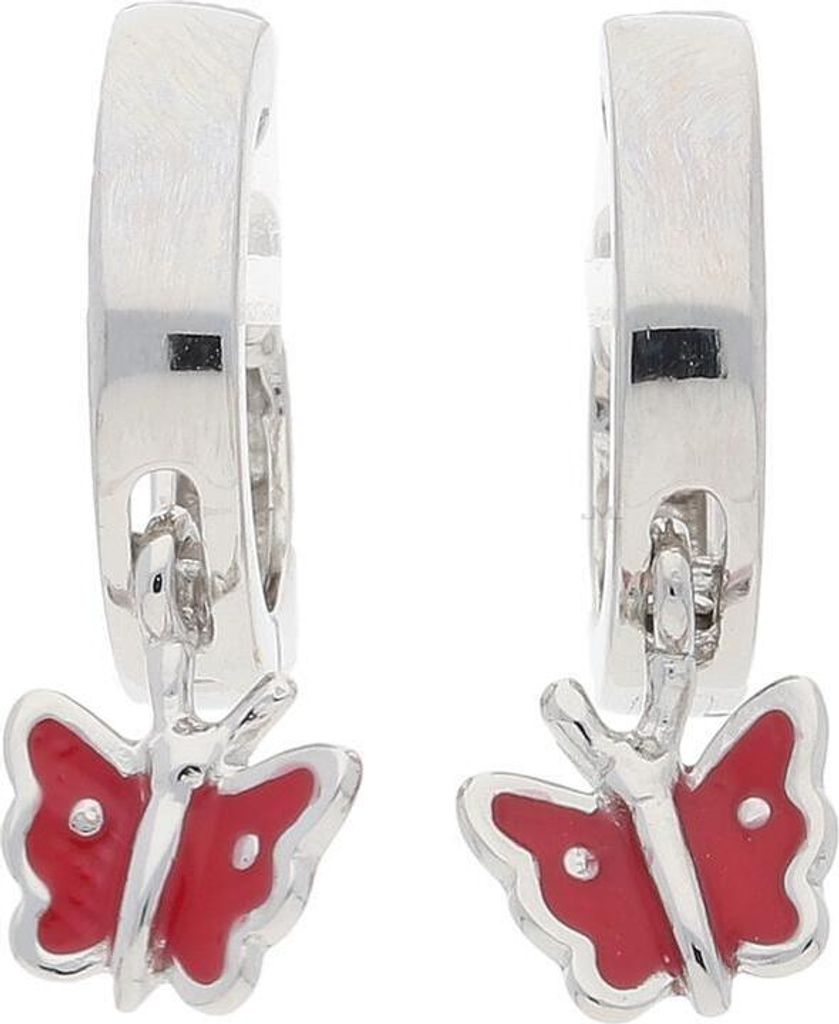 JuwelmaLux Kinder Ohrringe Creolen Schmetterling Silber 925 JL10-06-2501