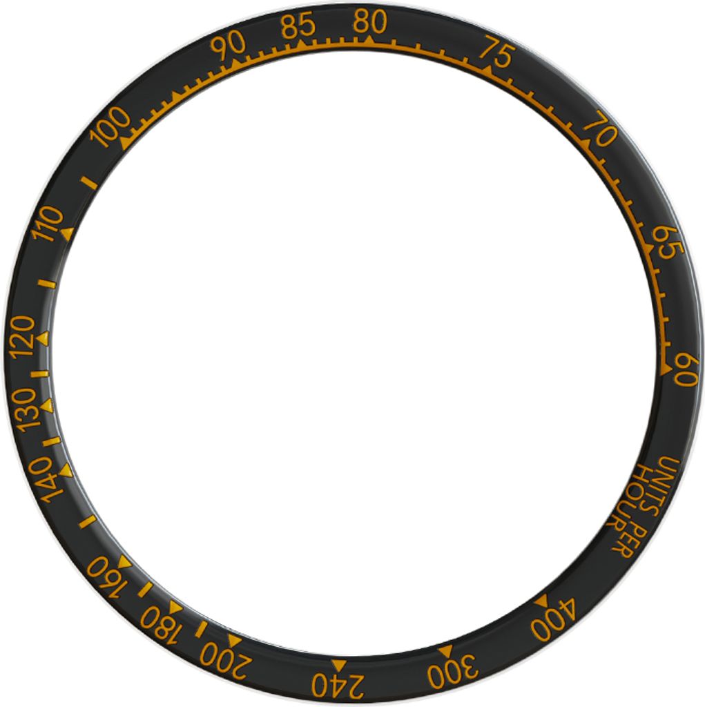 INF Schwarze und orangefarbene Lünette für Fenix 8 (51 mm) - Bunte Edition
