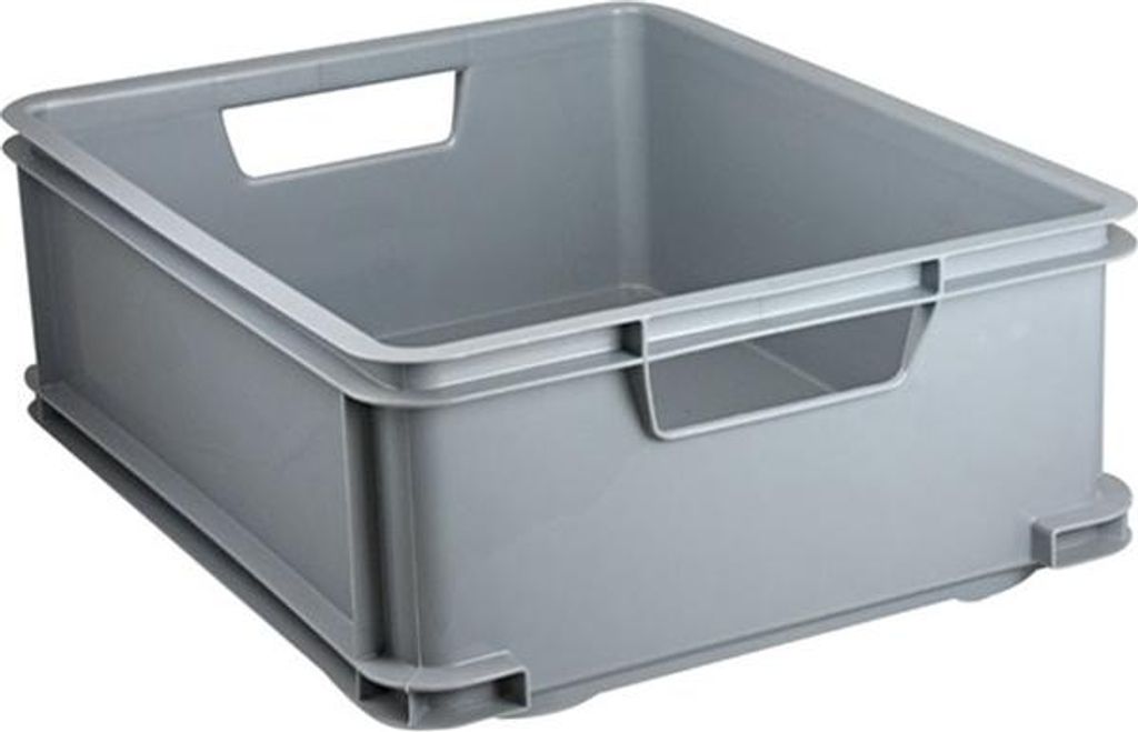 Bac De Rangement Taille M 20 L 43 X 35 X H16.5 Cm Argent - Image du produit 