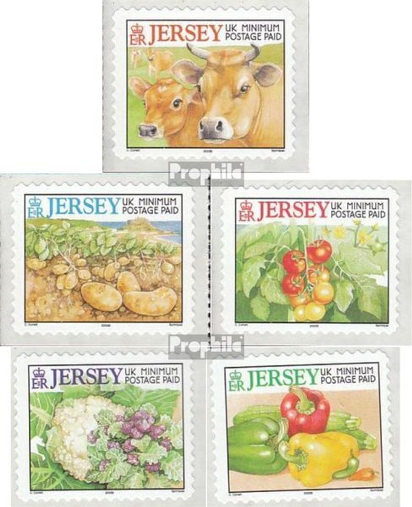 Briefmarken GB - Jersey 2002 Mi 968II-972II (kompl.Ausg.) Jahreszahl 2002 postfrisch Landwirtschaft