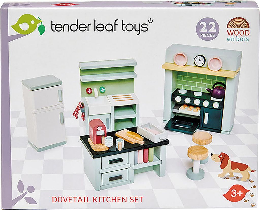 Tender Leaf Toys Küche (Material Holz, Kinderspielzeug, Bunt) 7508153