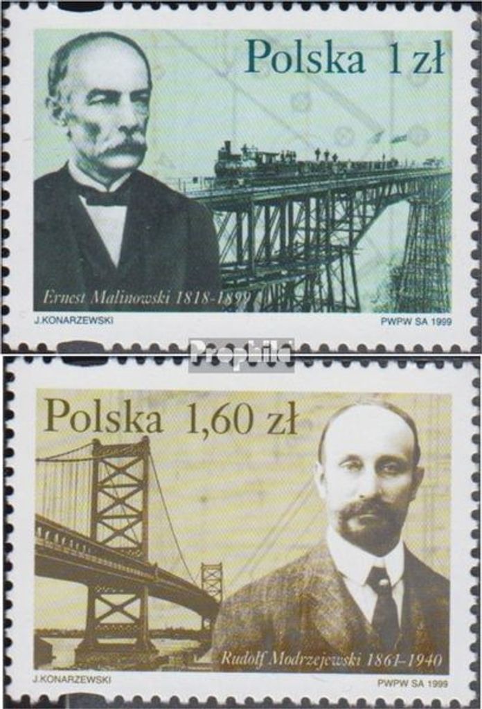 Briefmarken Polen 1999 Mi 3746-3747 (kompl.Ausg.) postfrisch Auslandspolen