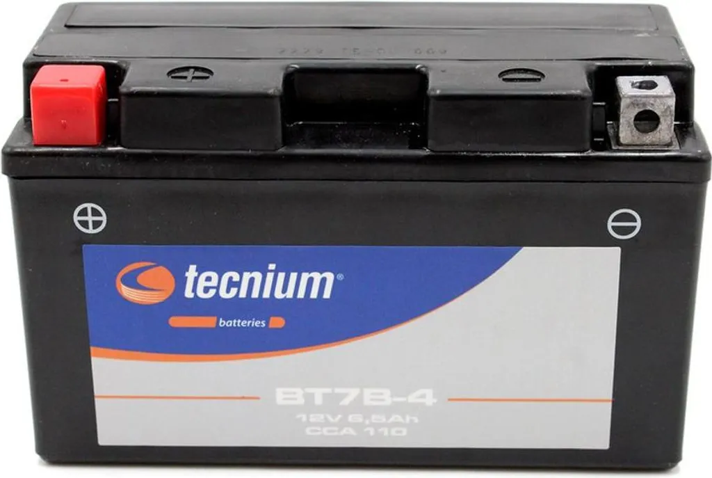 Batterie TECNIUM BT7B-4 Puissance de Démarrage Optimale et Étanchéité