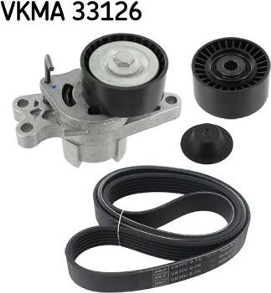 Supprimer les sifflements moteur 206 avec le kit SKF VKMA 33126 cranté