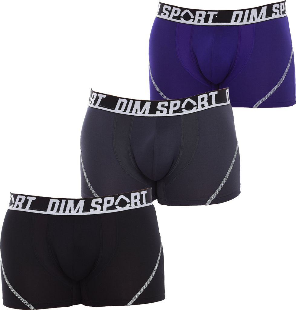 DIM Pack-3-Boxershorts aus atmungsaktivem Stoff D08EW für Herren, bequemes und vielseitiges Design für Herren