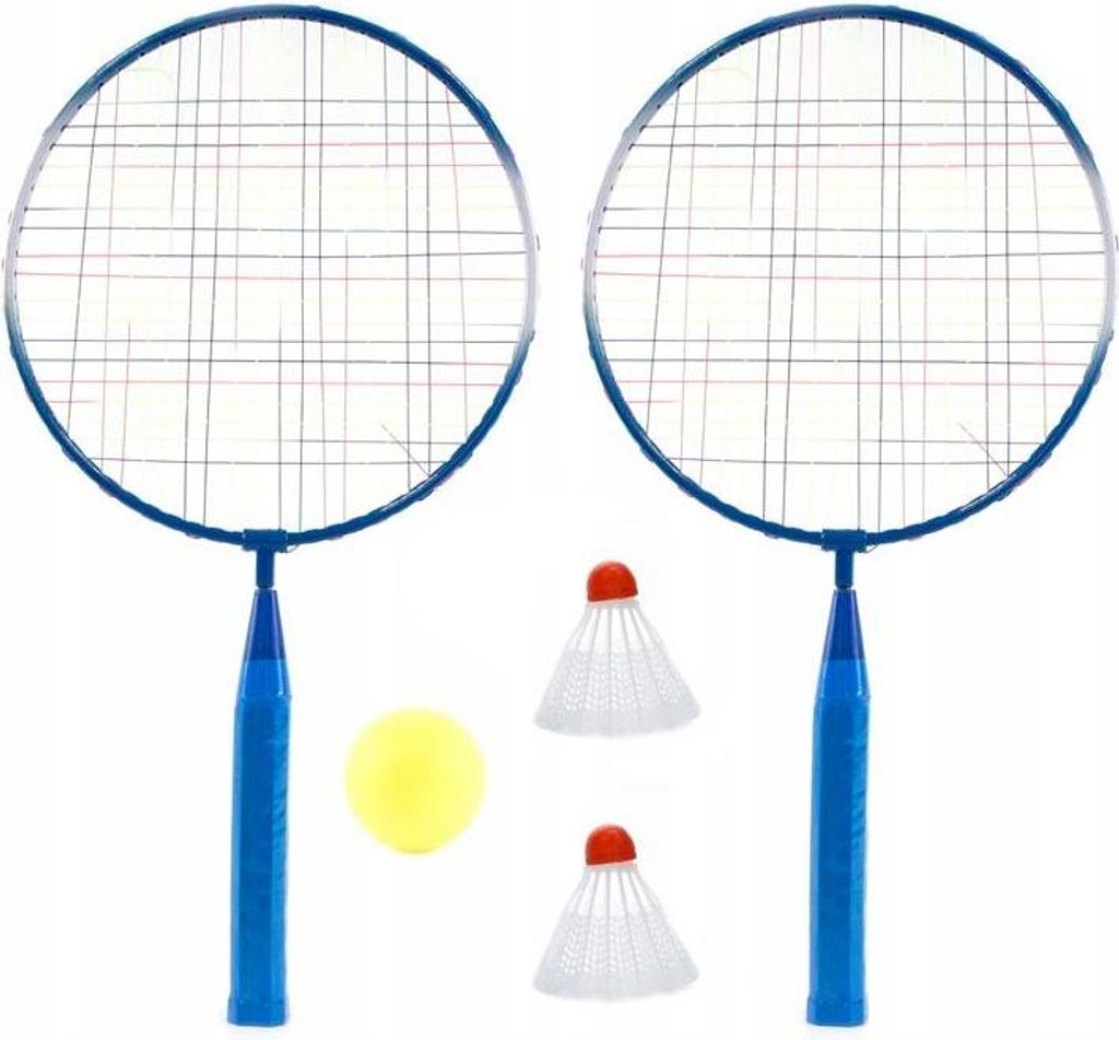 Badminton Set für Kinder: 2 Schläger, Federbälle & Ball - Perfektes Gartenspielzeug