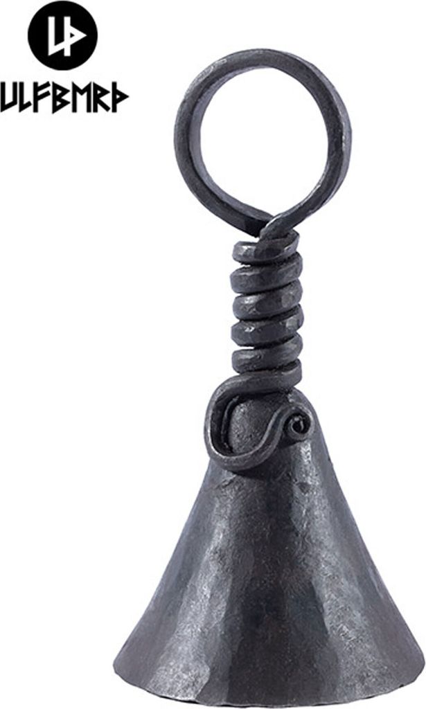 Geschmiedete Klingel aus Eisen, ca. 12 cm hoch