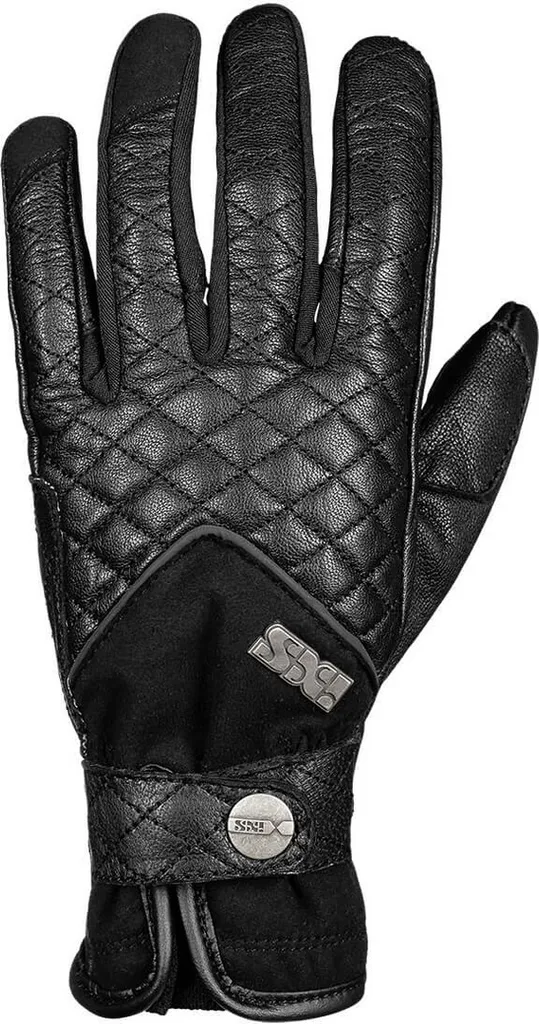 Gants moto souples iXS Roxana femme en cuir noir DS