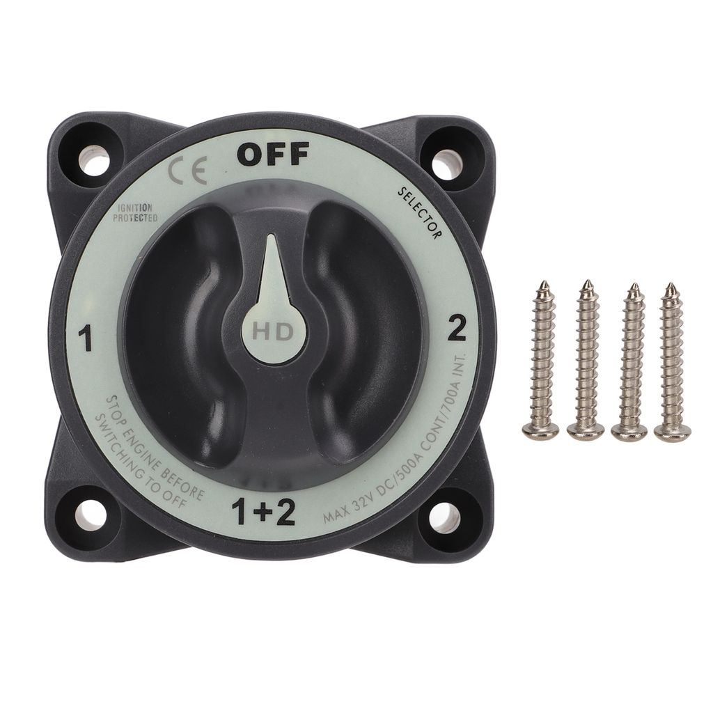 500A Marine Batterie Trennschalter Heavy Duty 4 Position Batterie Wahlschalter für RV Boot