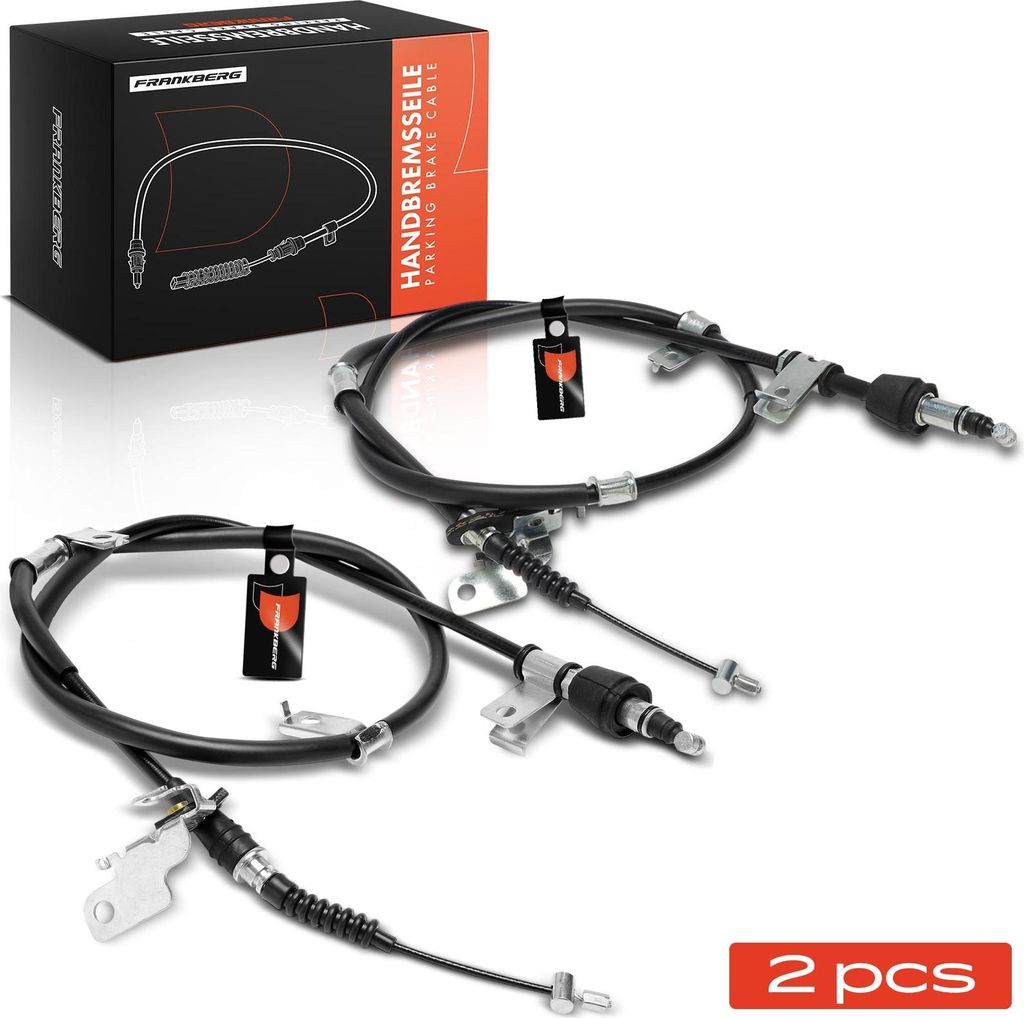 Frankberg 2x Seilzug Feststellbremse Hinterachse beidseitig für KIA Picanto SA 1.0L 2004-2011