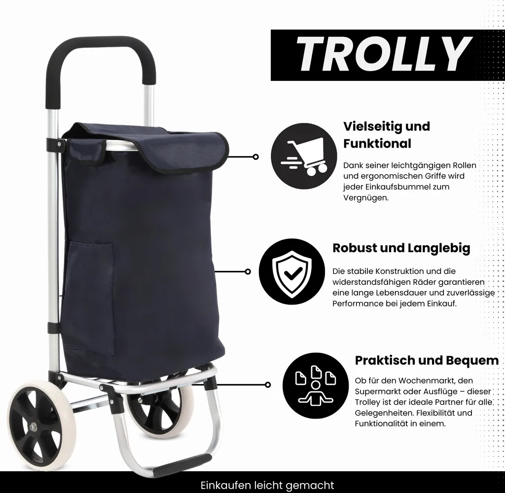 Carrello Spesa Blu Scuro Recensione: Il Miglior Alleato per il Mercato