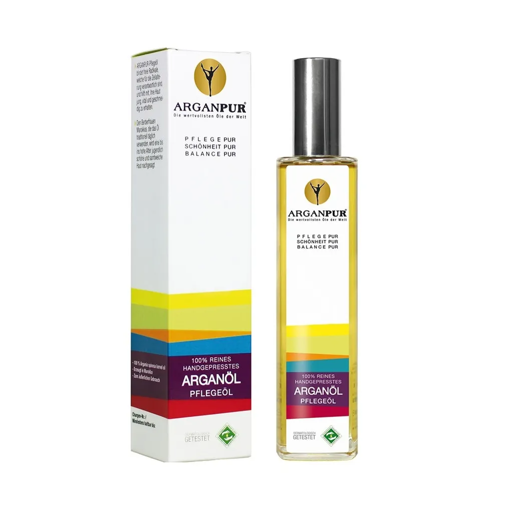 Huile d'argan pour cheveux secs - Huile de soin 100ml multi-usages