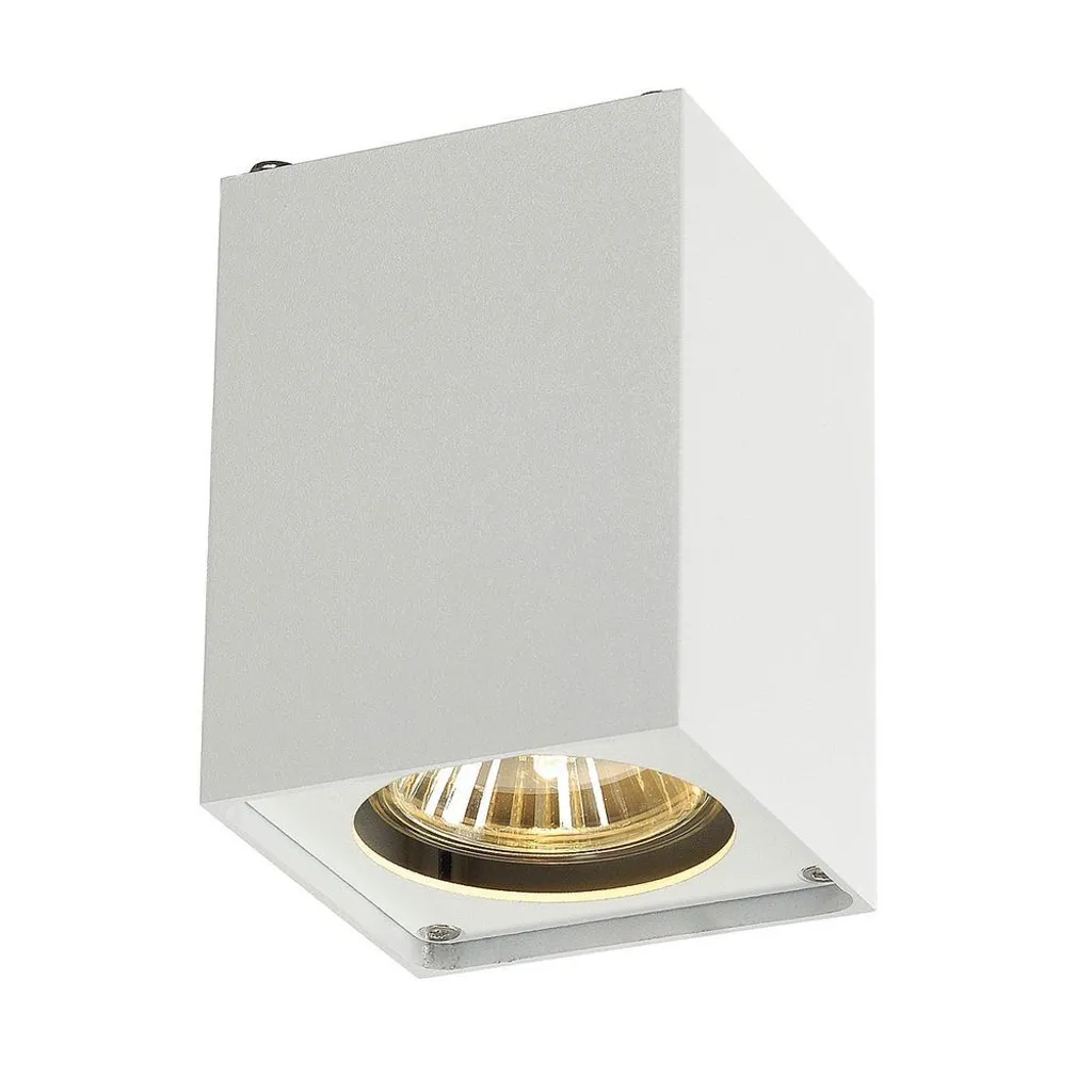 Plafonnier compact blanc ALTRA DICE CL-1 pour petits espaces et GU10