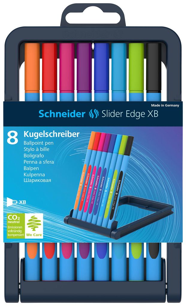 Schneider - Ballpen Slider Edge XB 8st ASS | Endui ein 8 Stück