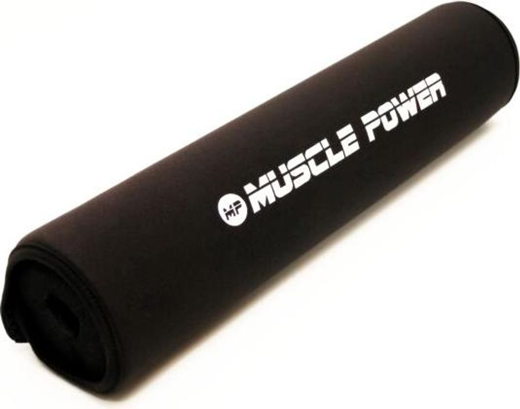 Muscle Power Nackenschutz für Olympische Stange Schwarz 44 cm
