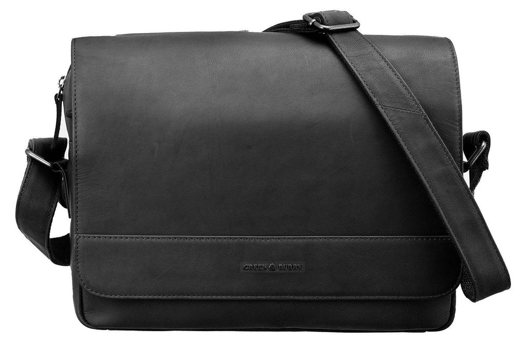 GREENBURRY Pelle borsa a tracolla borsa per tablet Immagine del prodotto 