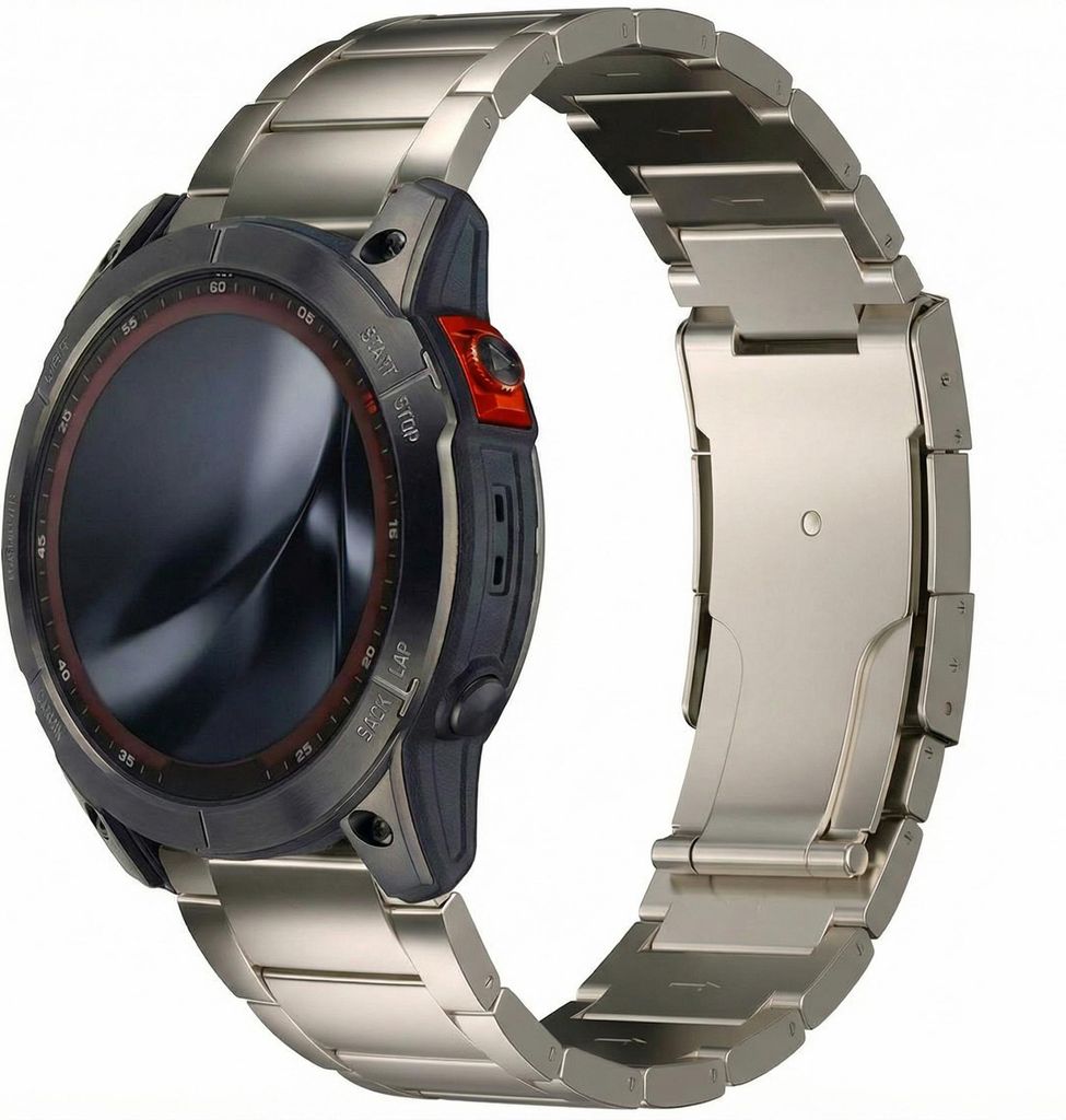 Cinturino Accezz Mat Titanium - Connettore Garmin 26 mm - Immagine del prodotto 