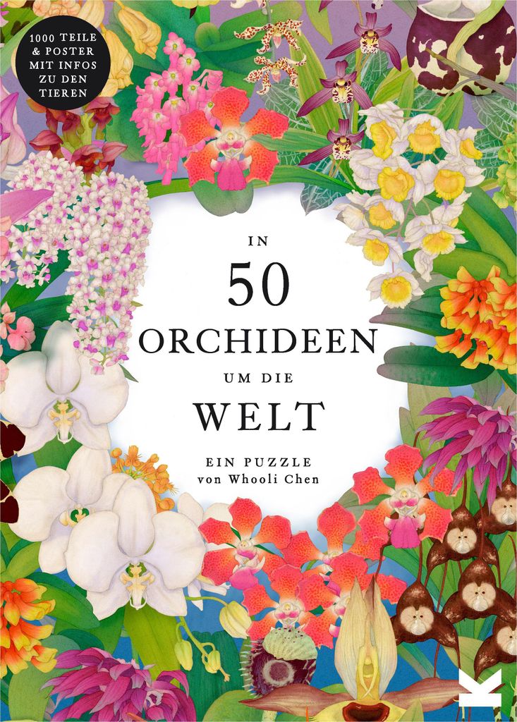1000-Teile-Puzzle In 50 Orchideen um die Welt von Royal Botanic Gardens Kew