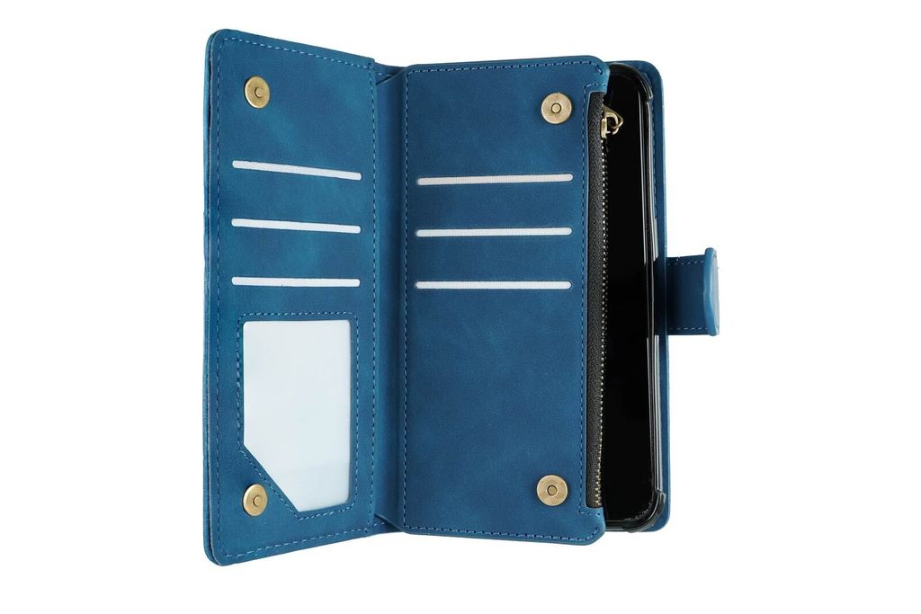 Housse Portefeuille Flip Cover Pour Doro 8040 - Design Fleur, Noir, Livraison Rapide D'Allemagne