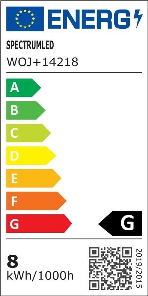 Spectrum LED Leuchtmittel Tropfenform 8W E27 matt 620lm Produktbild 2