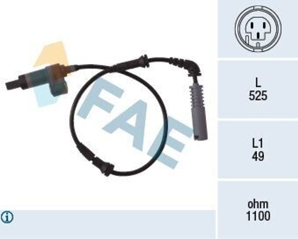 FAE ABS Sensor Raddrehzahl Vorne für BMW 3 Limousine (E46) 78018