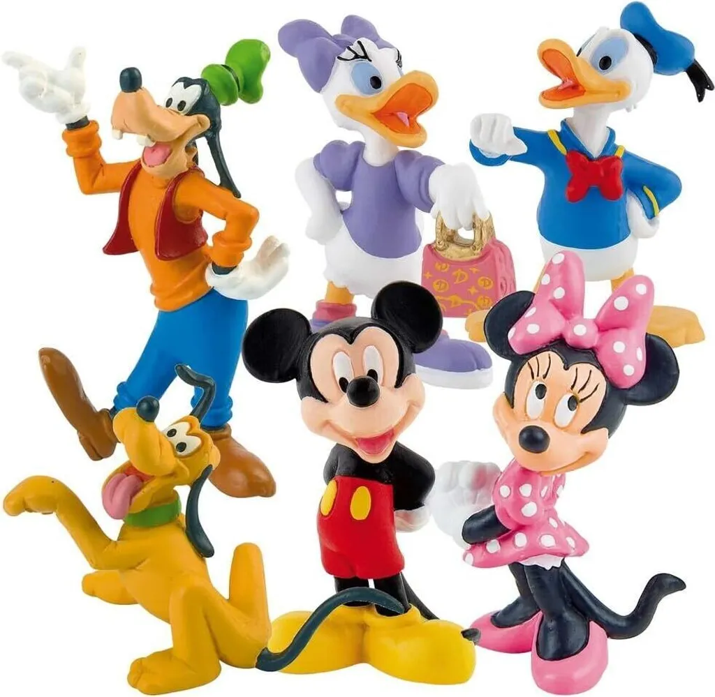 Mickey Mouse - Set de 6 figurines de jeu Disney pour enfants et fans