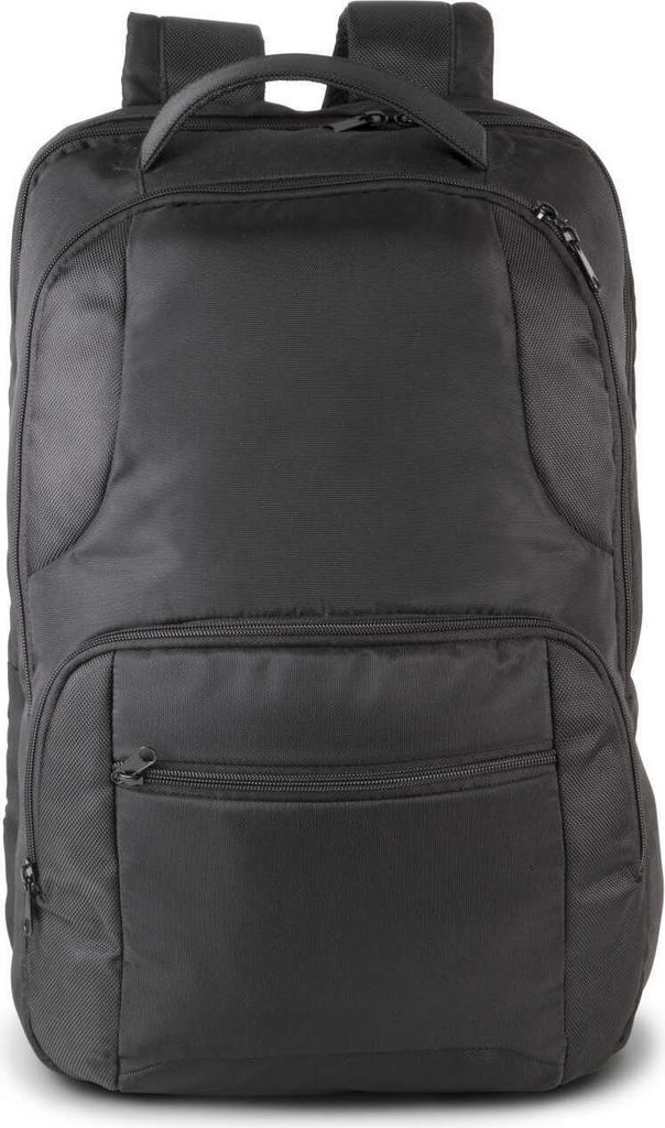 Kimood Business Rucksack Laptop Daypack Backpack Schulrucksack, Größe:U, Farbe:Black/Black