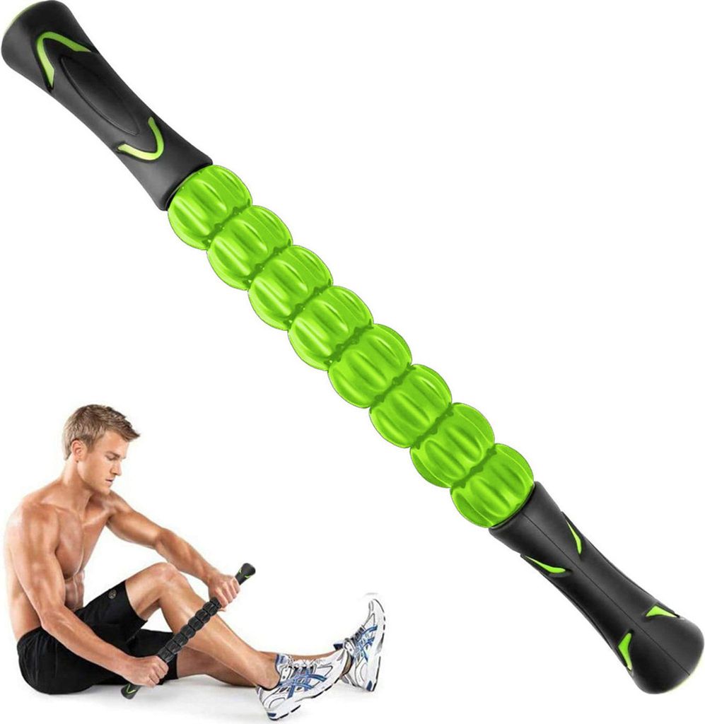 Massageroller Muskel Roller Stick , Ultraportabel Massagegerät Tiefenmassagerolle für Triggerpunkte , Entlastung Muskelkater , Physiotherapie
