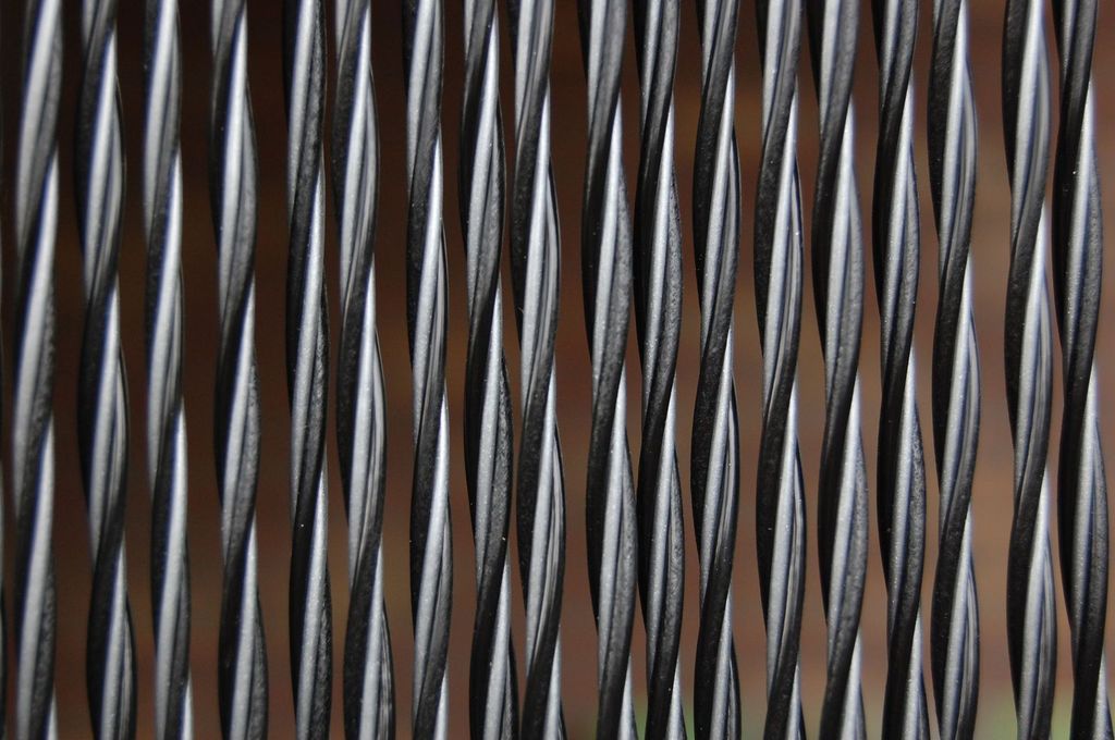 La Tenda PADOVA 3 XL Streifenvorhang schwarz,Maße:120 x 230 cm