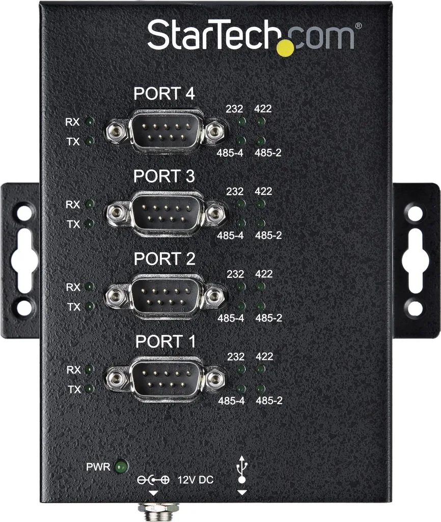 Concentrateur USB StarTech combi RS232/424/485 boîtier métallique