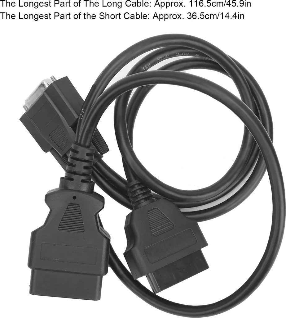 Boîtier de connexion OBD2 avec kit complet de câbles pour diagnostic auto - 5