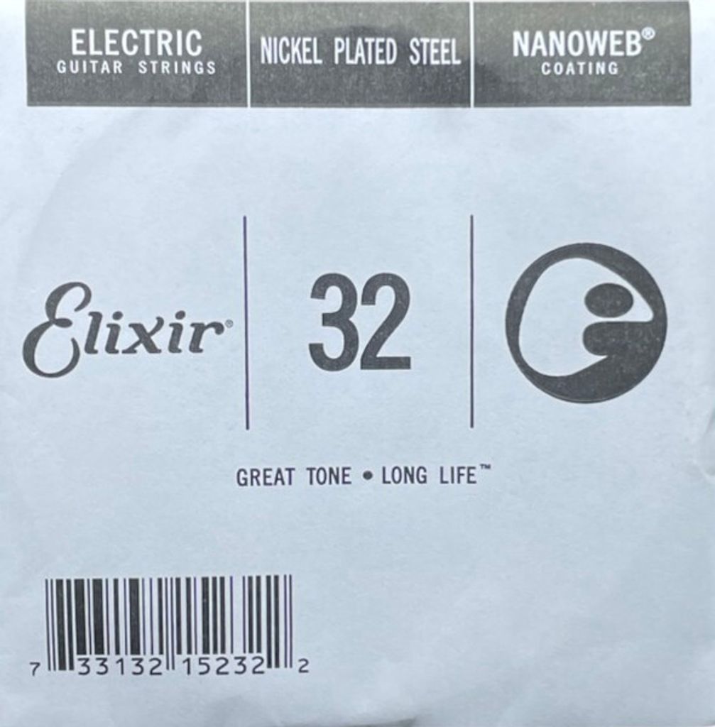 Elixir 15232 Nanoweb Nickel - Einzelsaite 032