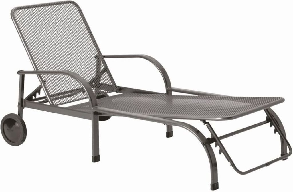MWH Chalet Rollenliege - Material: Metall, Farbe: Eisengrau, Maße: 185,5 cmx48 cmx84 cm; 879009