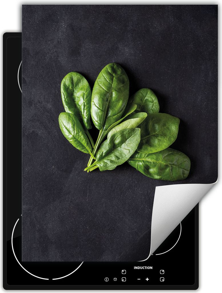 DarHaus Herdabdeckplatte Einteilig Küche Abdeckplatte für Glaskeramikfeld Abdeckung Induktionskochfeld Aufrollbare Matte 40x52 cm, schiefer - Bas...