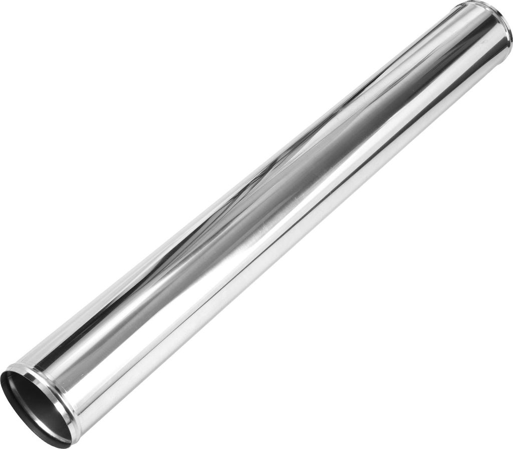 Gerades Auspuffrohr mit Perlenrolle DIY Benutzerdefiniertes Auto Modifiziertes Auspuffrohr Rohrleitung 127mm/5" OD 1016mm/40" Länge Edelstahl Silb...