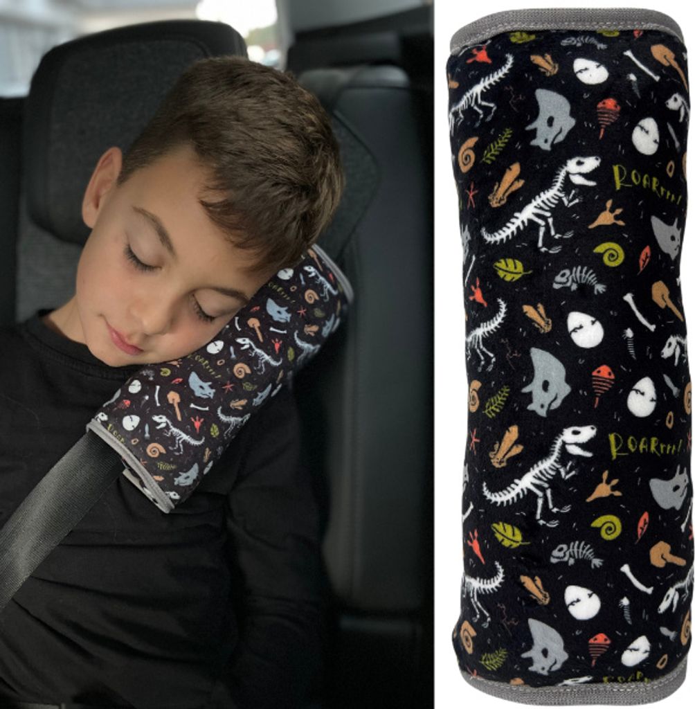 HECKBO Auto Schlafkissen Dinosaurier Skelett für Kinder - Produktbild 