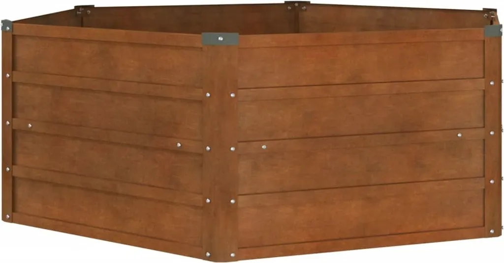 Potager surélevé acier corten 129 cm anti-corrosion haute qualité