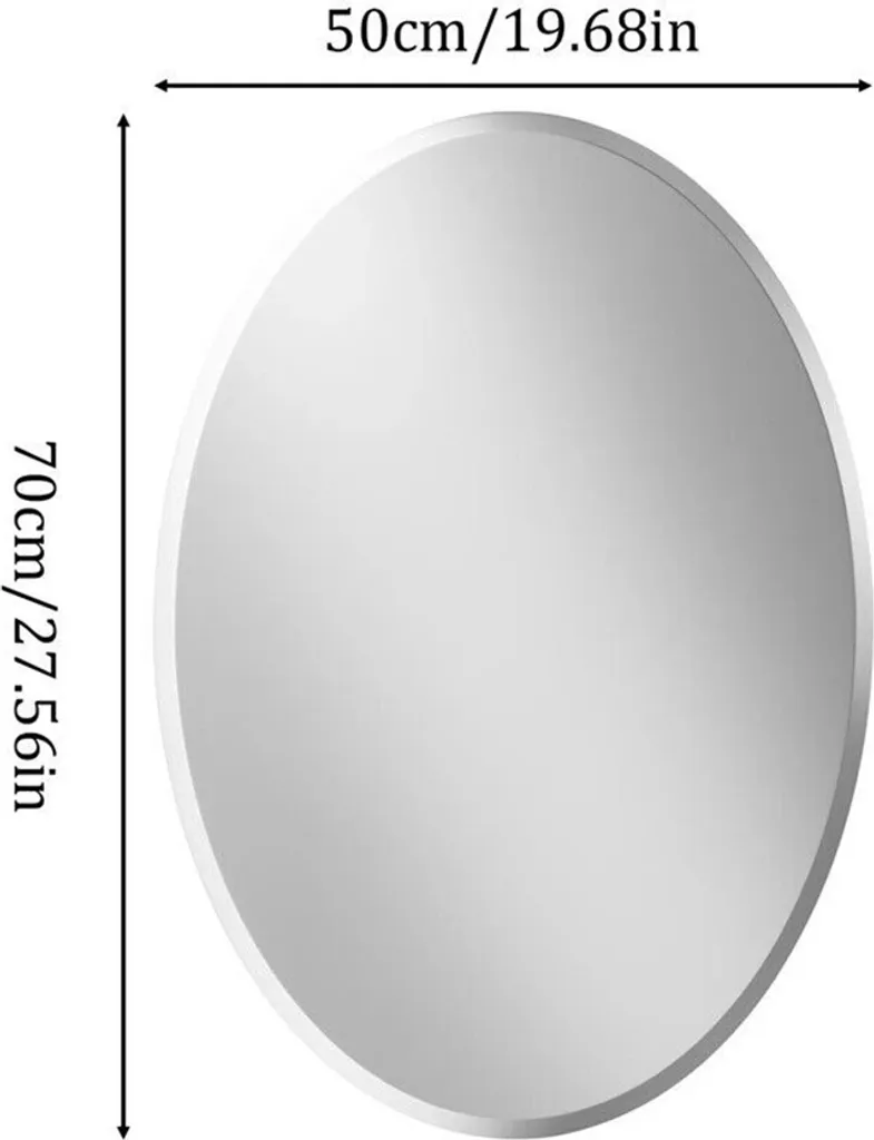 Offerta Specchio Ovale 50x70 senza Cornice | Risparmio e Qualità HD - 2