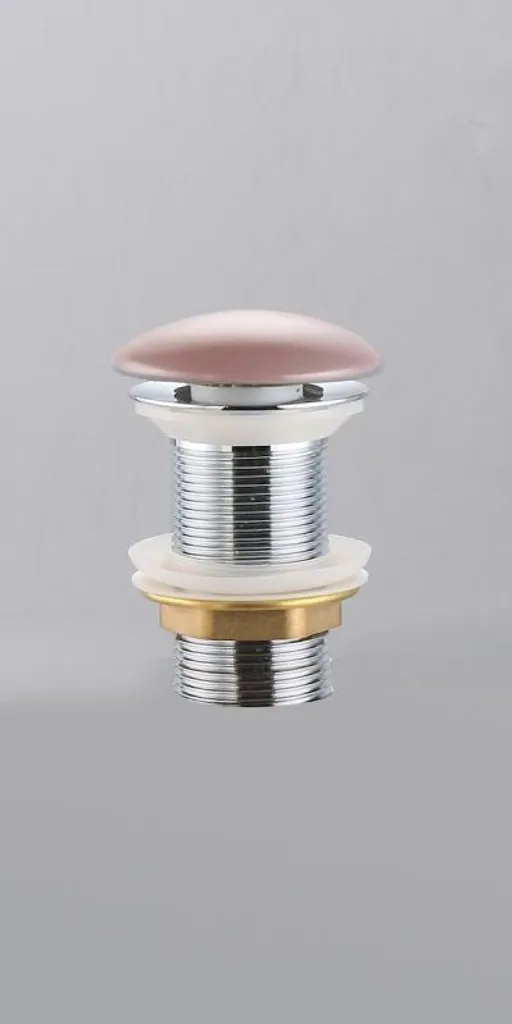 Vidage lavabo sans trop-plein Glacera rose mat pour salle de bain chic