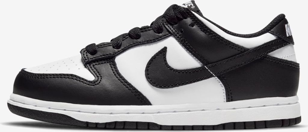 Nike Dunk Low für Kinder "Panda White Black", Schwarz / Weiß, Größe: 31,5