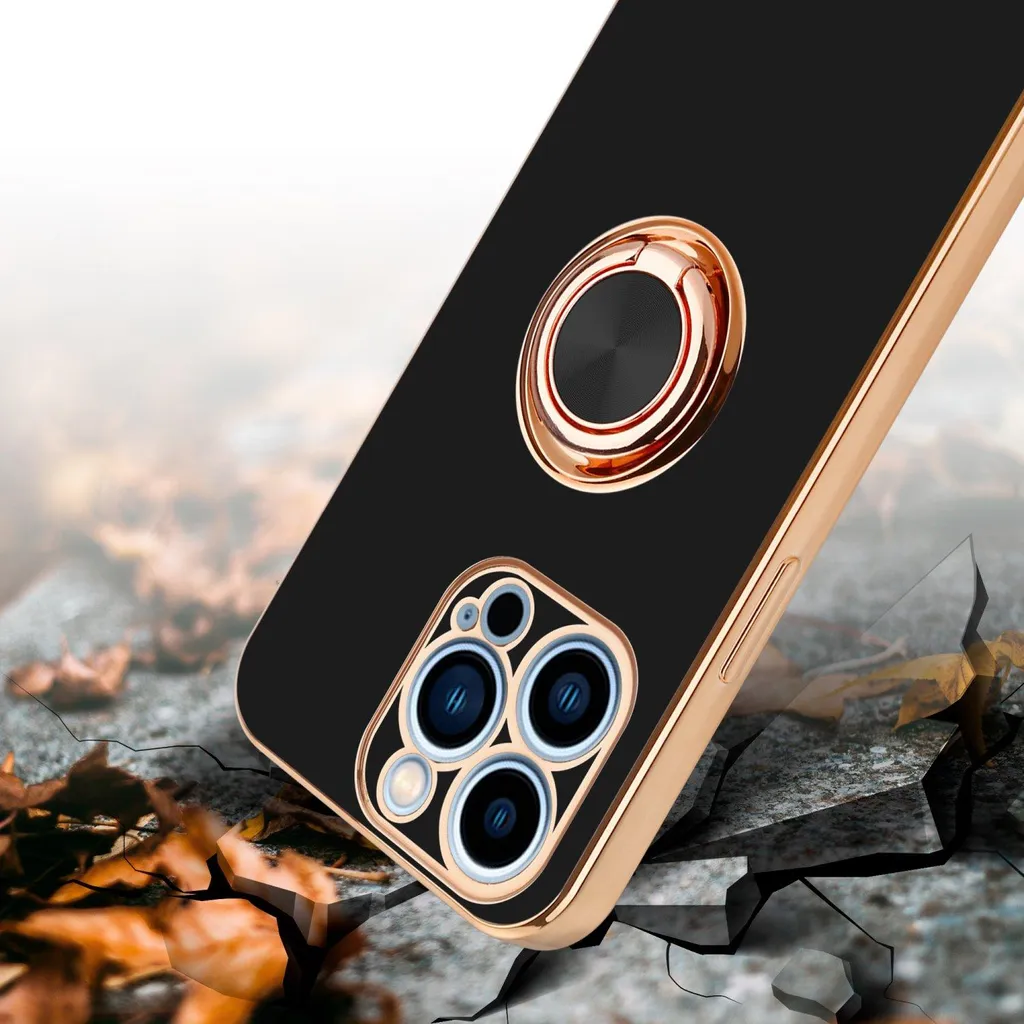 Cadorabo Custodia Elegante iPhone 13 Pro - Nero, Magnetica e Slim - 6