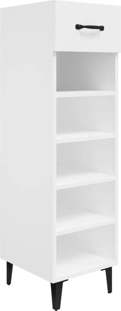 Organizer Scarpe vidaXL Bianco 30x35x105 cm Legno Multistrato
