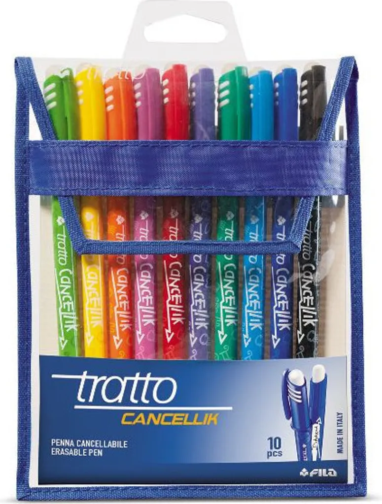 Pochette de 10 Stylos à Encre Gel Multicolores Tratto pour le Dessin