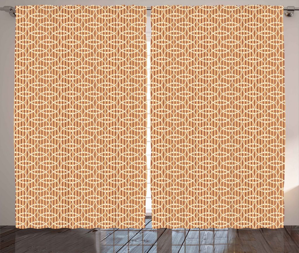 ABAKUHAUS Blumen Rustikaler Gardine, Abstrakte Verschiedene Blumen, Schlafzimmer Kräuselband Vorhang mit Schlaufen und Haken, 280 x 225 cm, Dunkel...