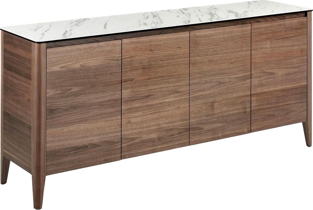 Angel Cerdá Sideboard aus Nussbaum mit Keramikmarmorplatte 3080