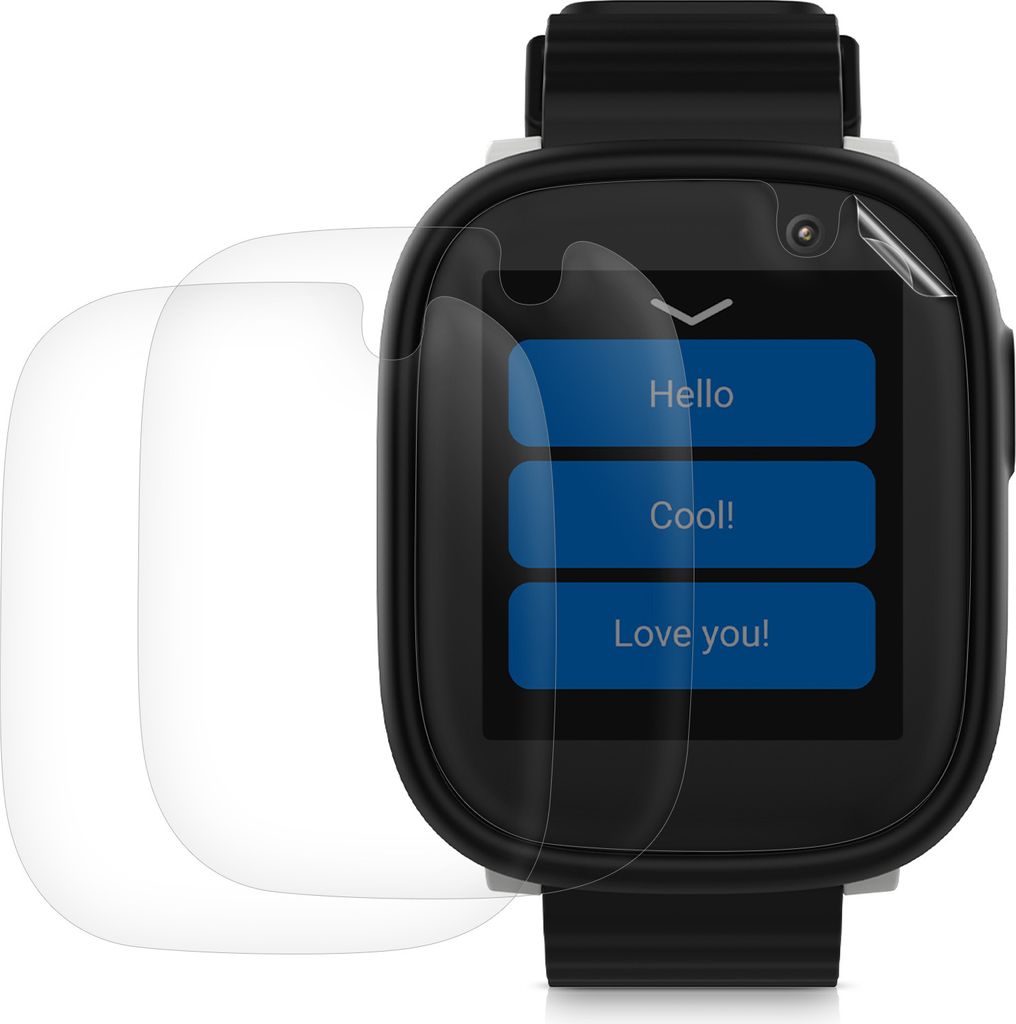 kwmobile 3x Transparente Displayschutzfolie kompatibel mit Xplora X6 Play - Schutzfolie für Fitness Tracker Displayschutz