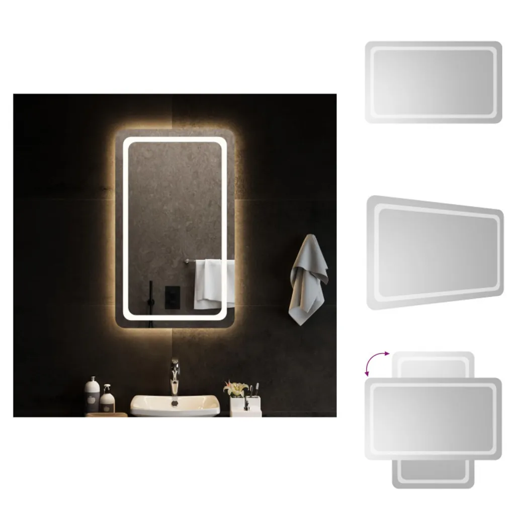 specchio da bagno vidaXL LED 60x100 cm - Specchio