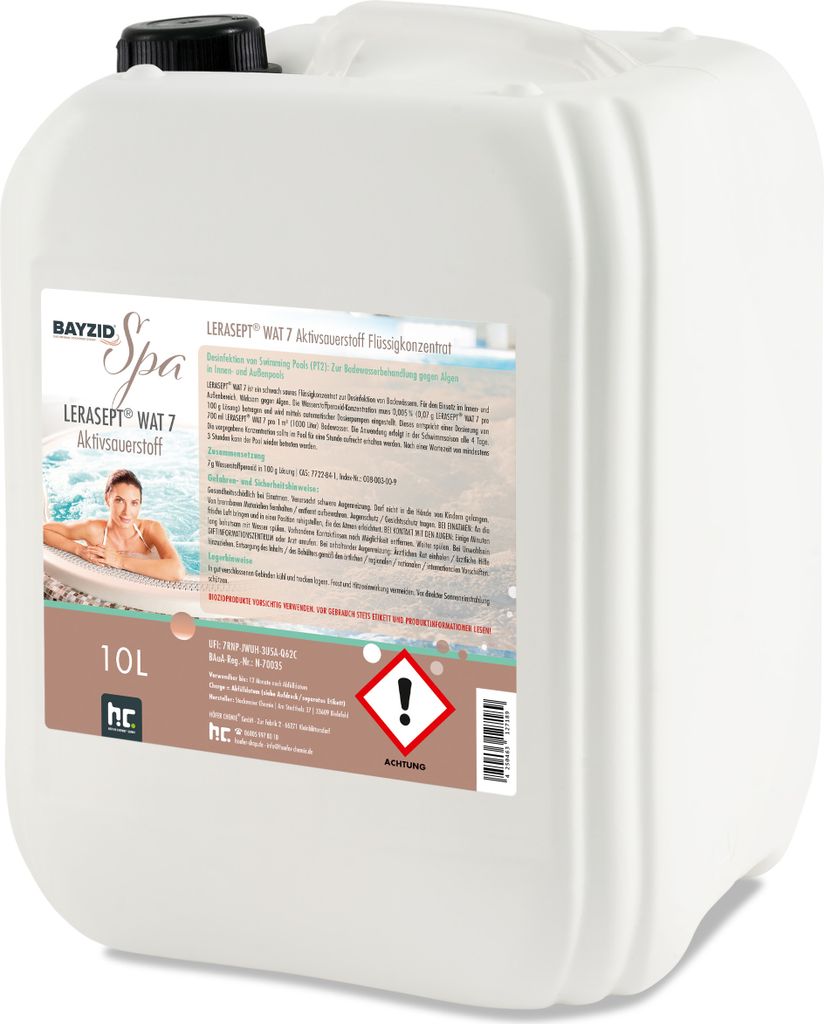 1x10 L SPA Lerasept WAT 7 Aktivsauerstoff Desinfektionsmittel speziell für den Whirlpool