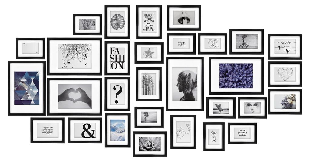 Lot de 30 cadres photo Bomoe - 10 x 10 x 15, 15 x 13 x 18, Image du produit 